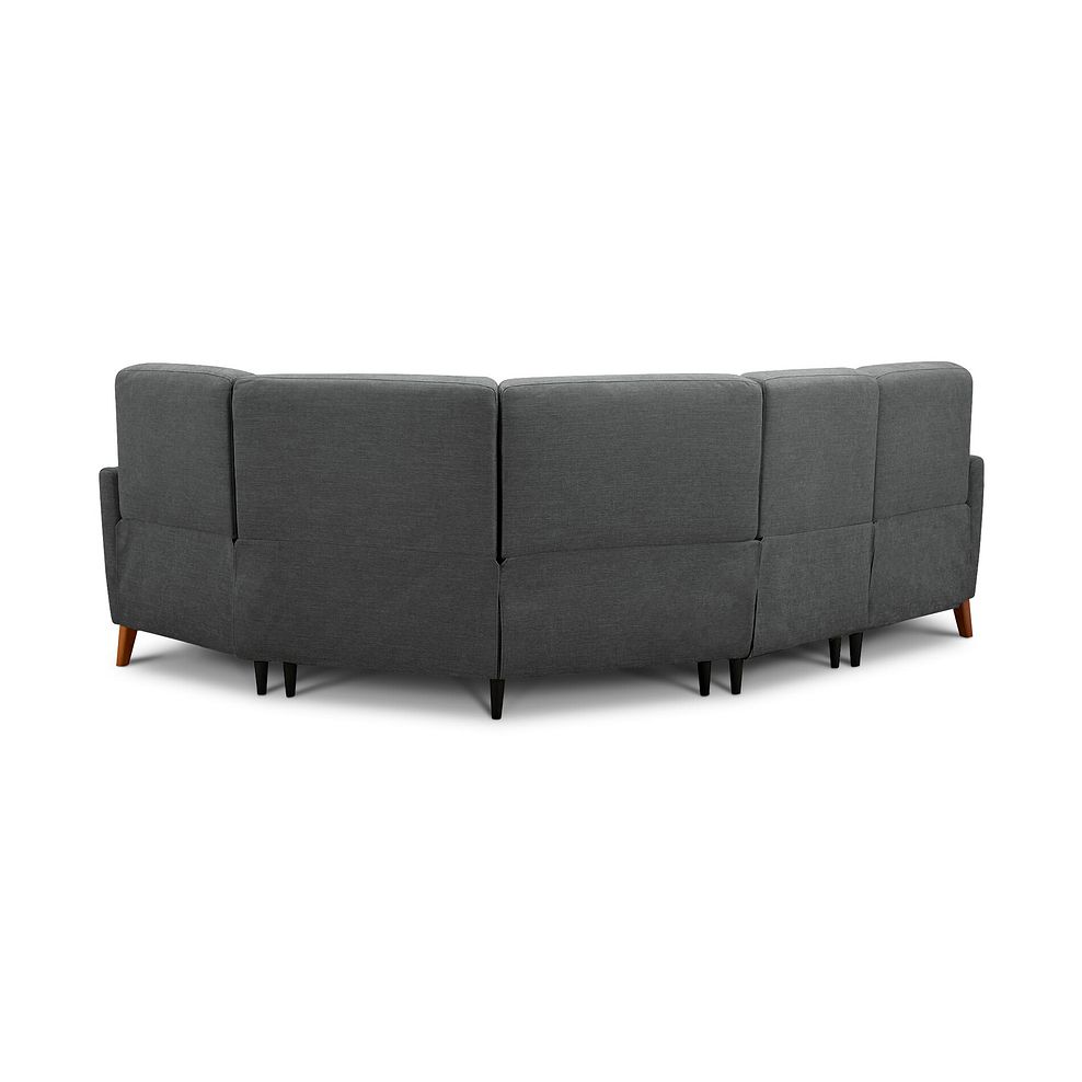 Dylan Left Hand Corner Sofa in Darwin Charcoal Fabric 4