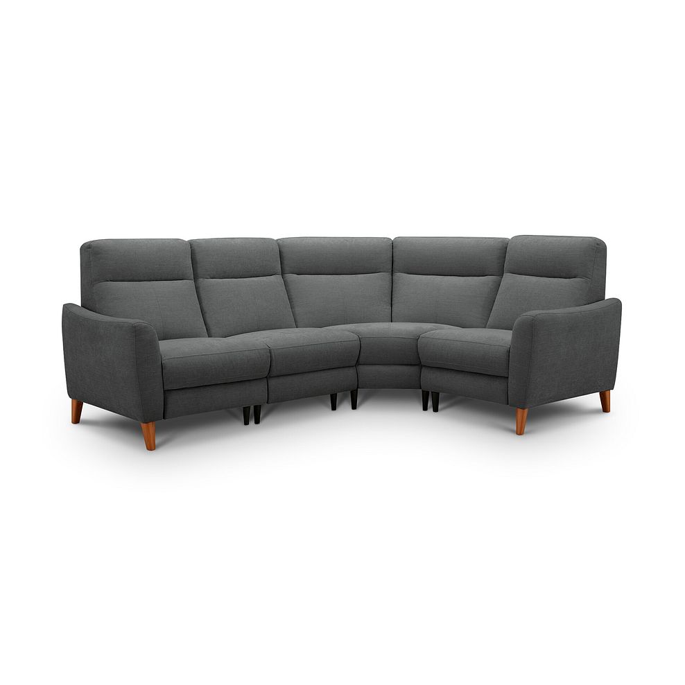 Dylan Left Hand Corner Sofa in Darwin Charcoal Fabric 2