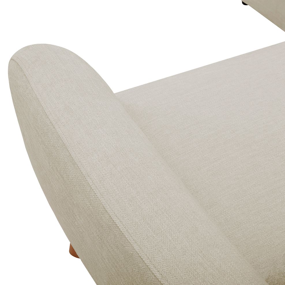 Dylan Left Hand Corner Sofa in Darwin Ivory Fabric 7