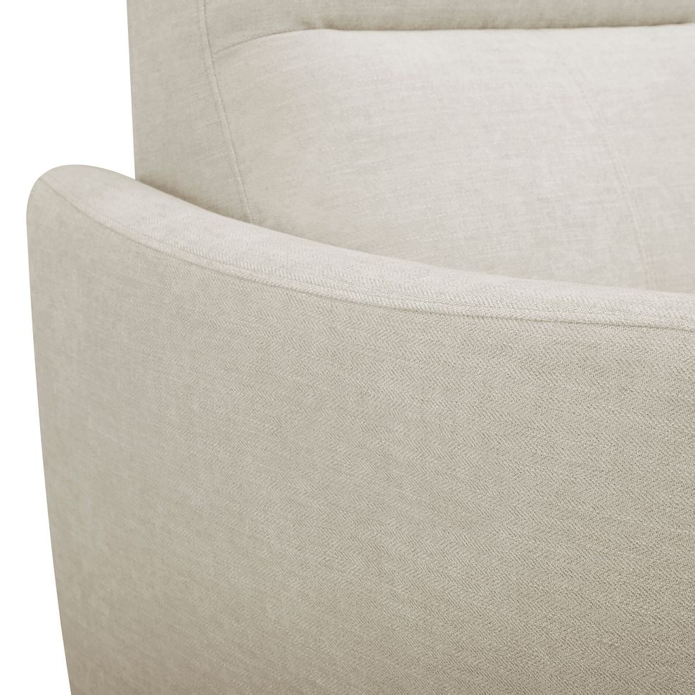 Dylan Left Hand Corner Sofa in Darwin Ivory Fabric 8