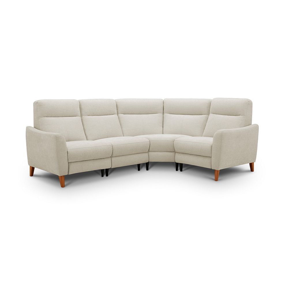 Dylan Left Hand Corner Sofa in Darwin Ivory Fabric 2