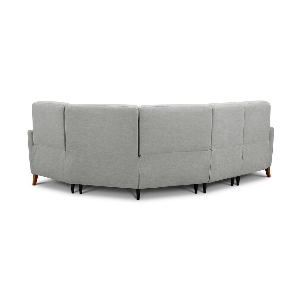 Dylan Left Hand Corner Sofa in Darwin Silver Fabric 4