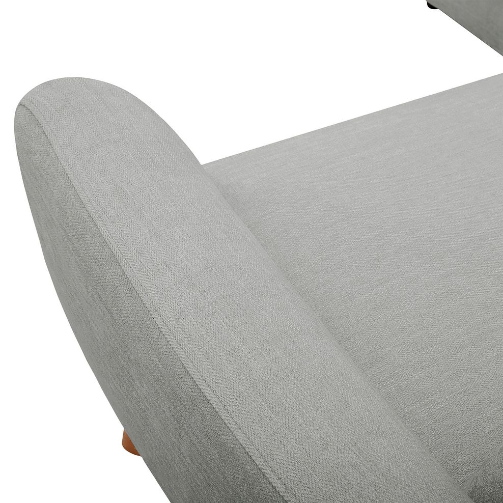 Dylan Left Hand Corner Sofa in Darwin Silver Fabric 7