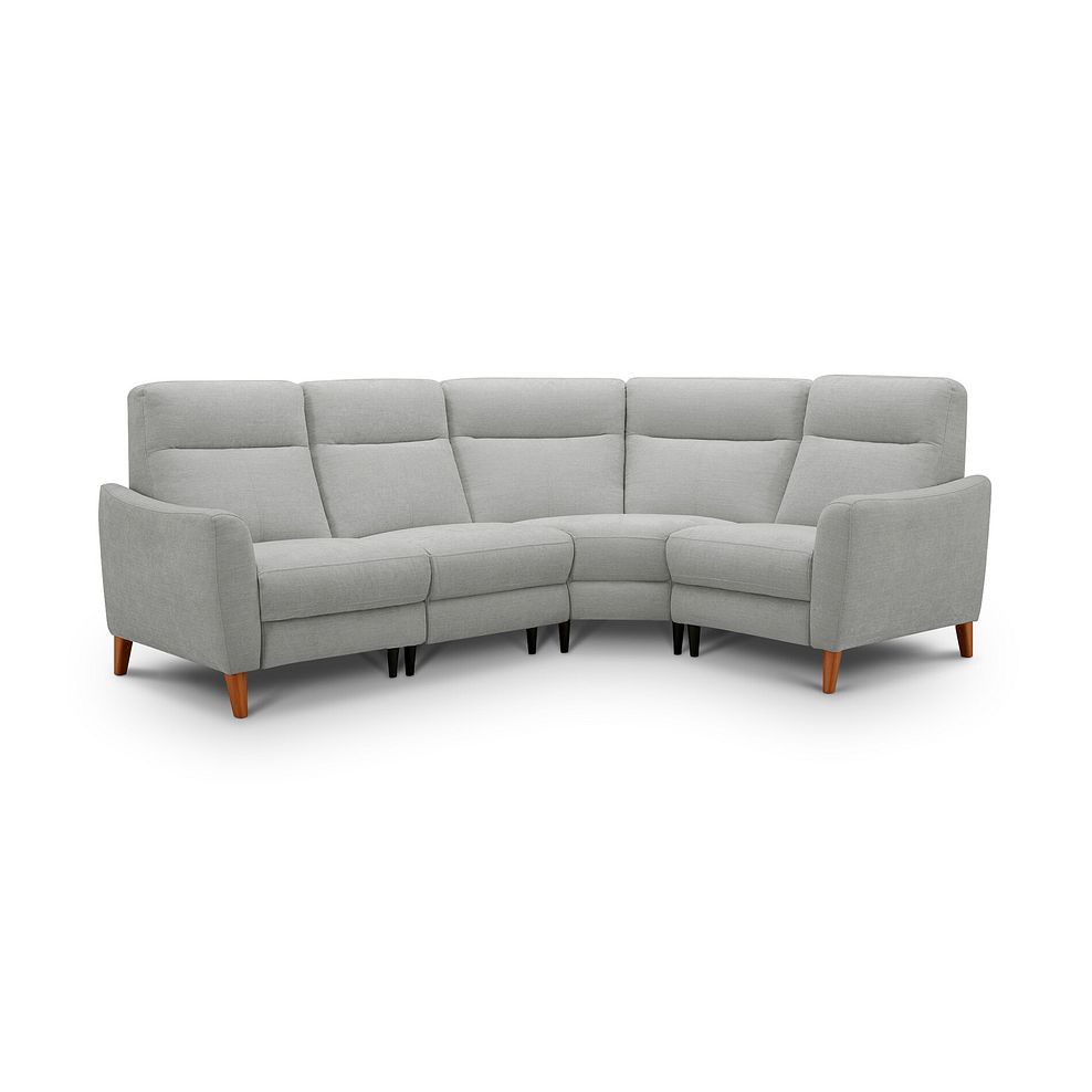 Dylan Left Hand Corner Sofa in Darwin Silver Fabric 2