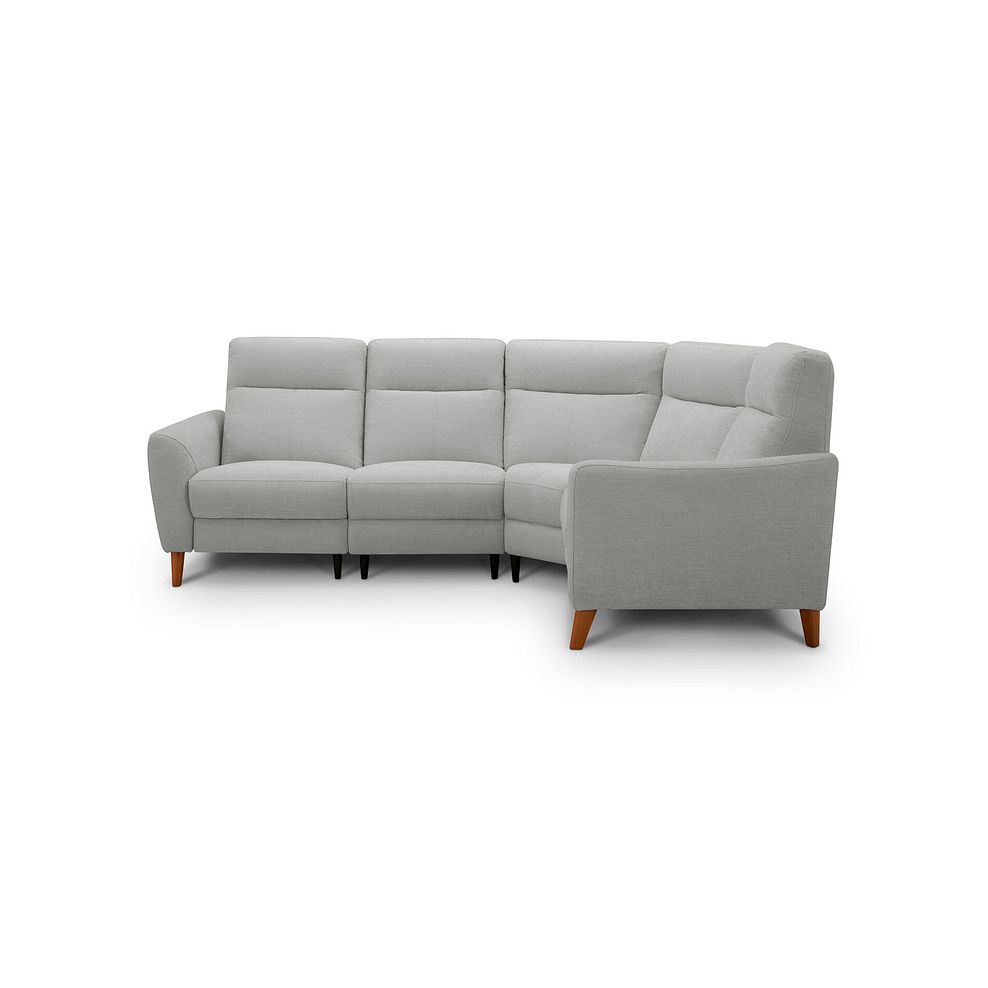 Dylan Left Hand Corner Sofa in Darwin Silver Fabric 3