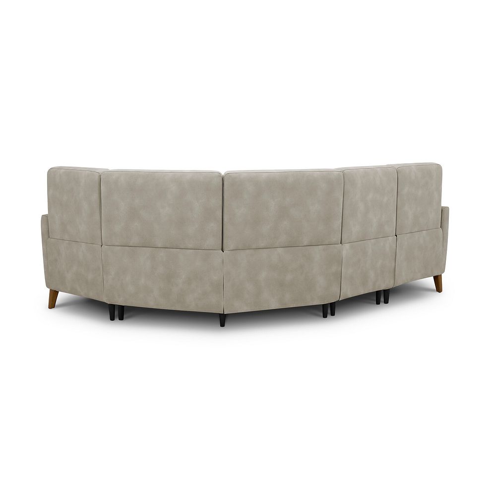Dylan Left Hand Corner Sofa in Oxford Beige Fabric 4