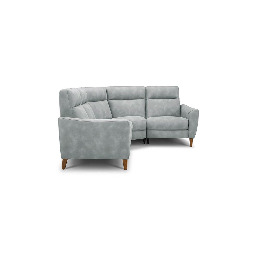 Dylan Left Hand Corner Sofa in Oxford Silver Fabric 3