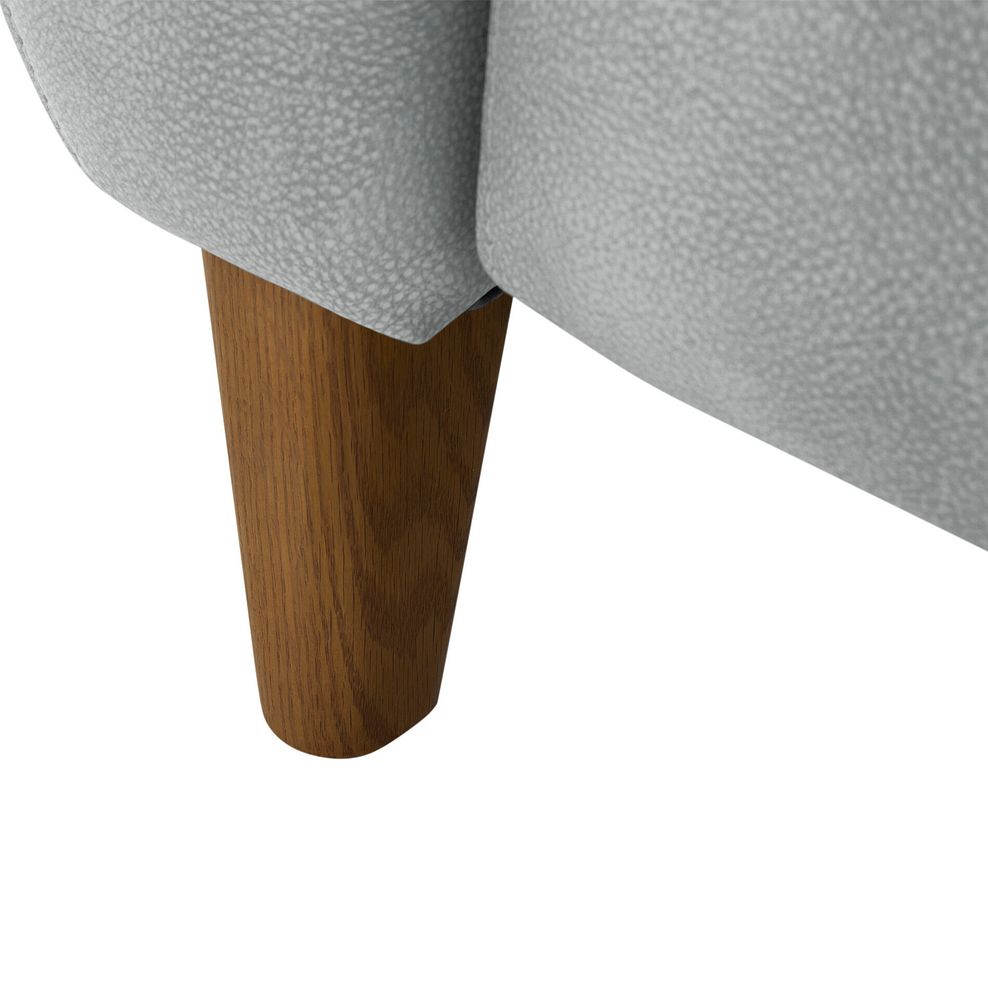 Dylan Left Hand Corner Sofa in Oxford Silver Fabric 5