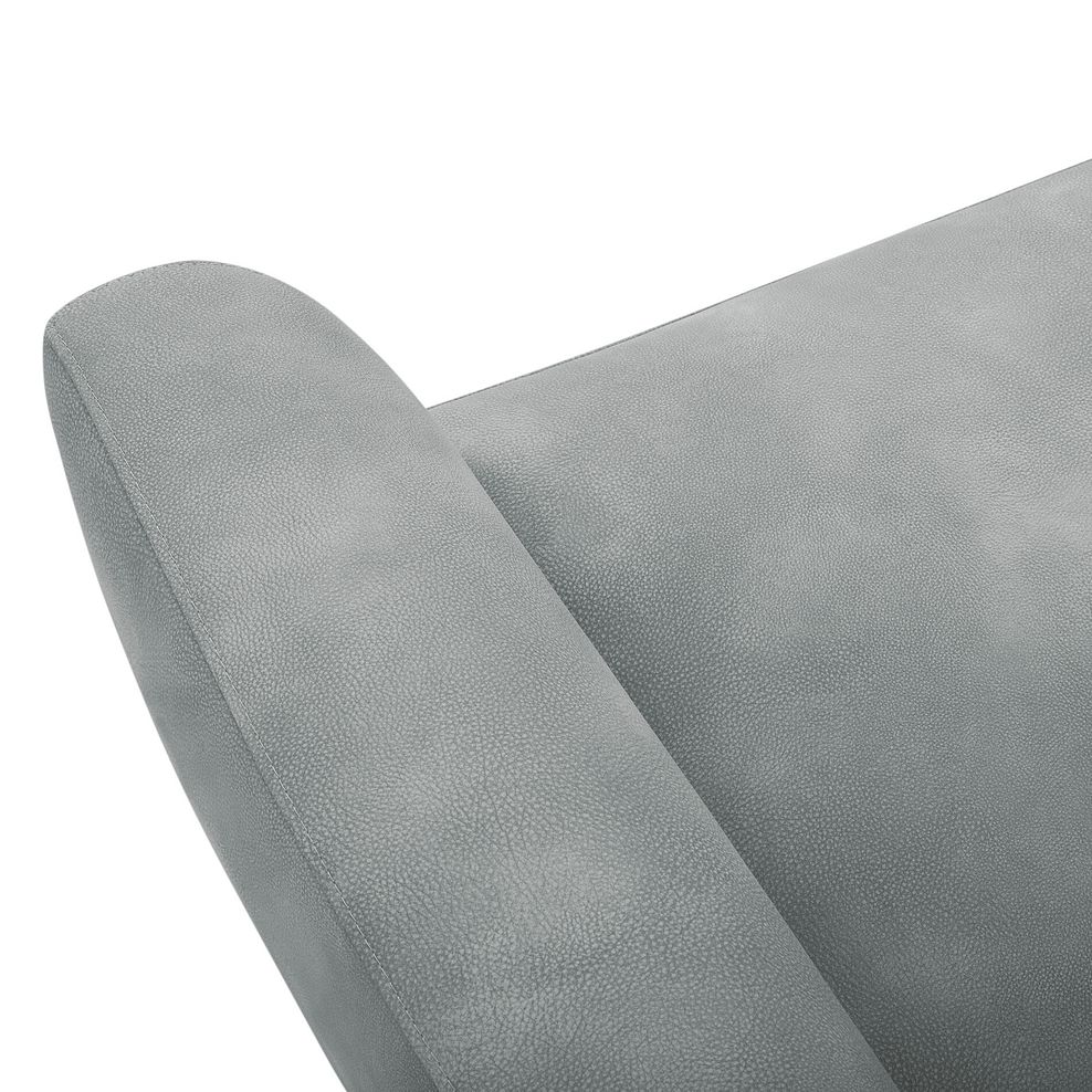 Dylan Left Hand Corner Sofa in Oxford Silver Fabric 7