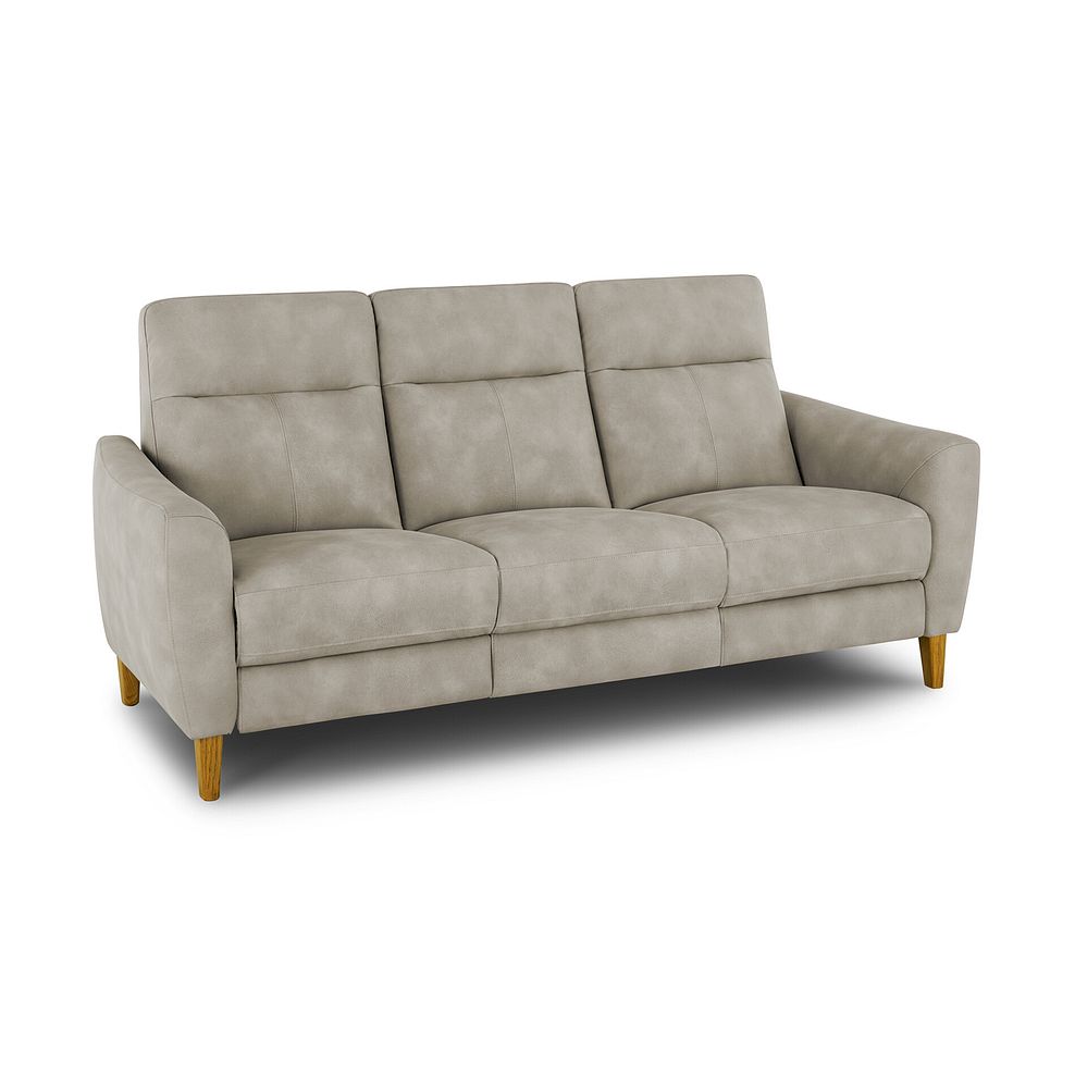 Dylan 3 Seater Sofa in Oxford Beige Fabric