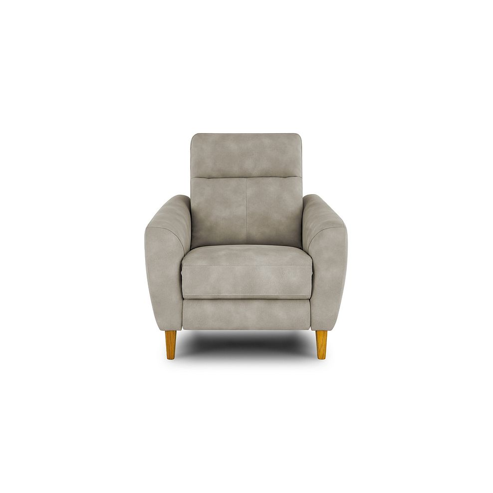 Dylan Armchair in Oxford Beige Fabric Thumbnail 2