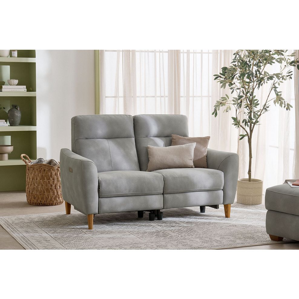 Dylan 2 Seater Sofa in Oxford Grey Fabric 2