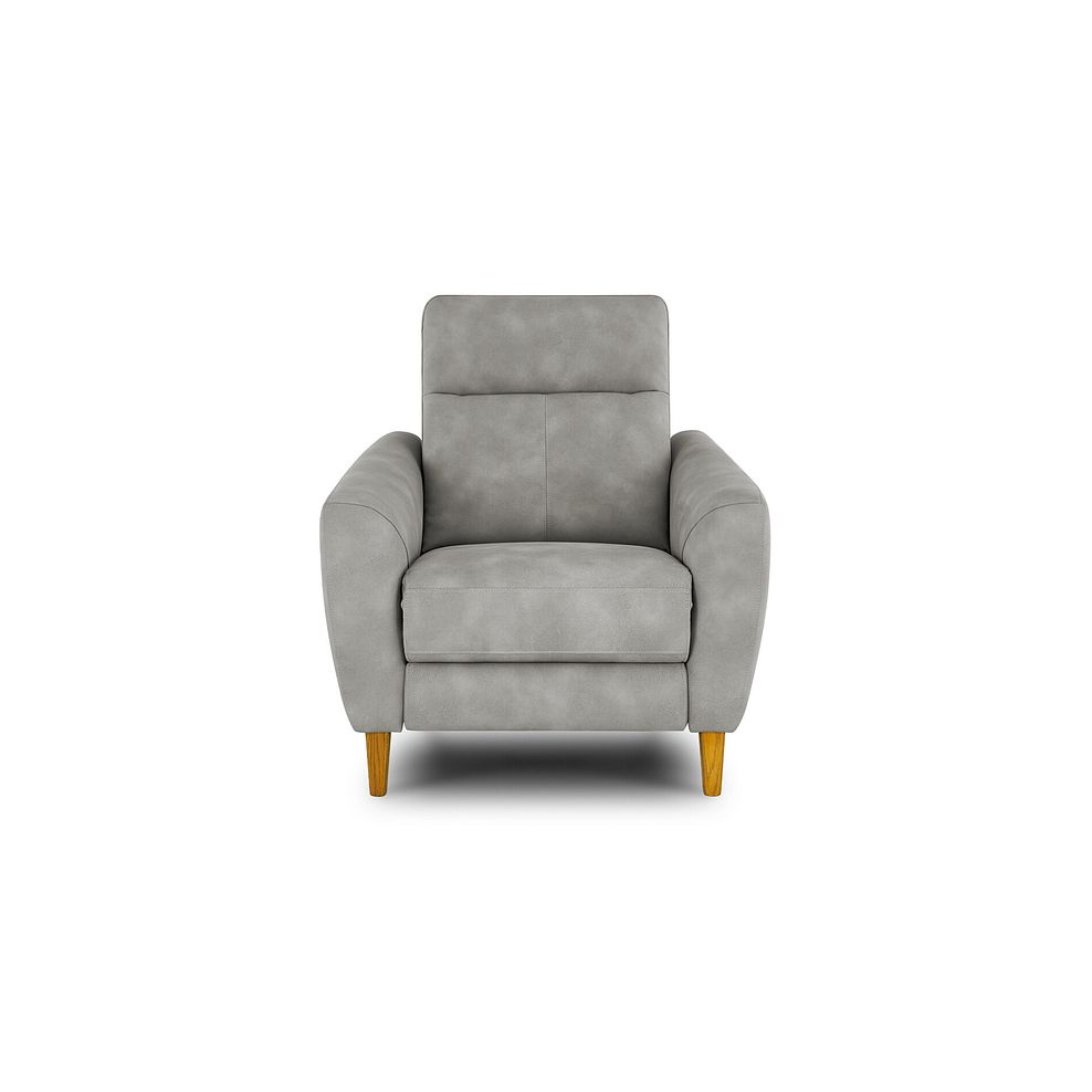 Dylan Armchair in Oxford Grey Fabric 2