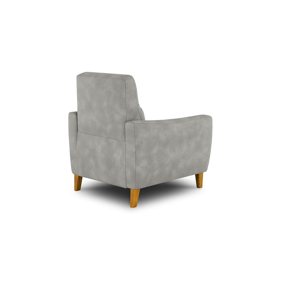 Dylan Armchair in Oxford Grey Fabric 3