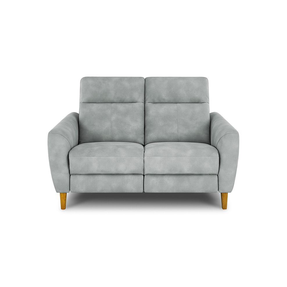 Dylan 2 Seater Sofa in Oxford Silver Fabric 2