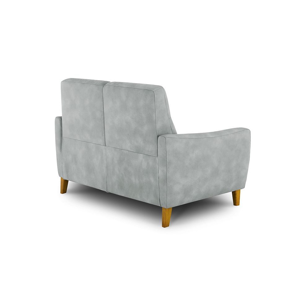 Dylan 2 Seater Sofa in Oxford Silver Fabric 3