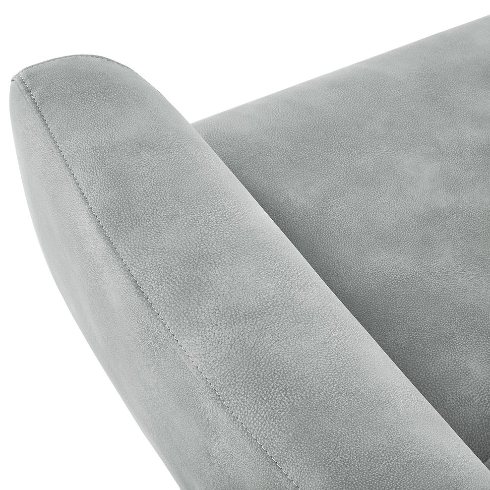 Dylan 2 Seater Sofa in Oxford Silver Fabric 7