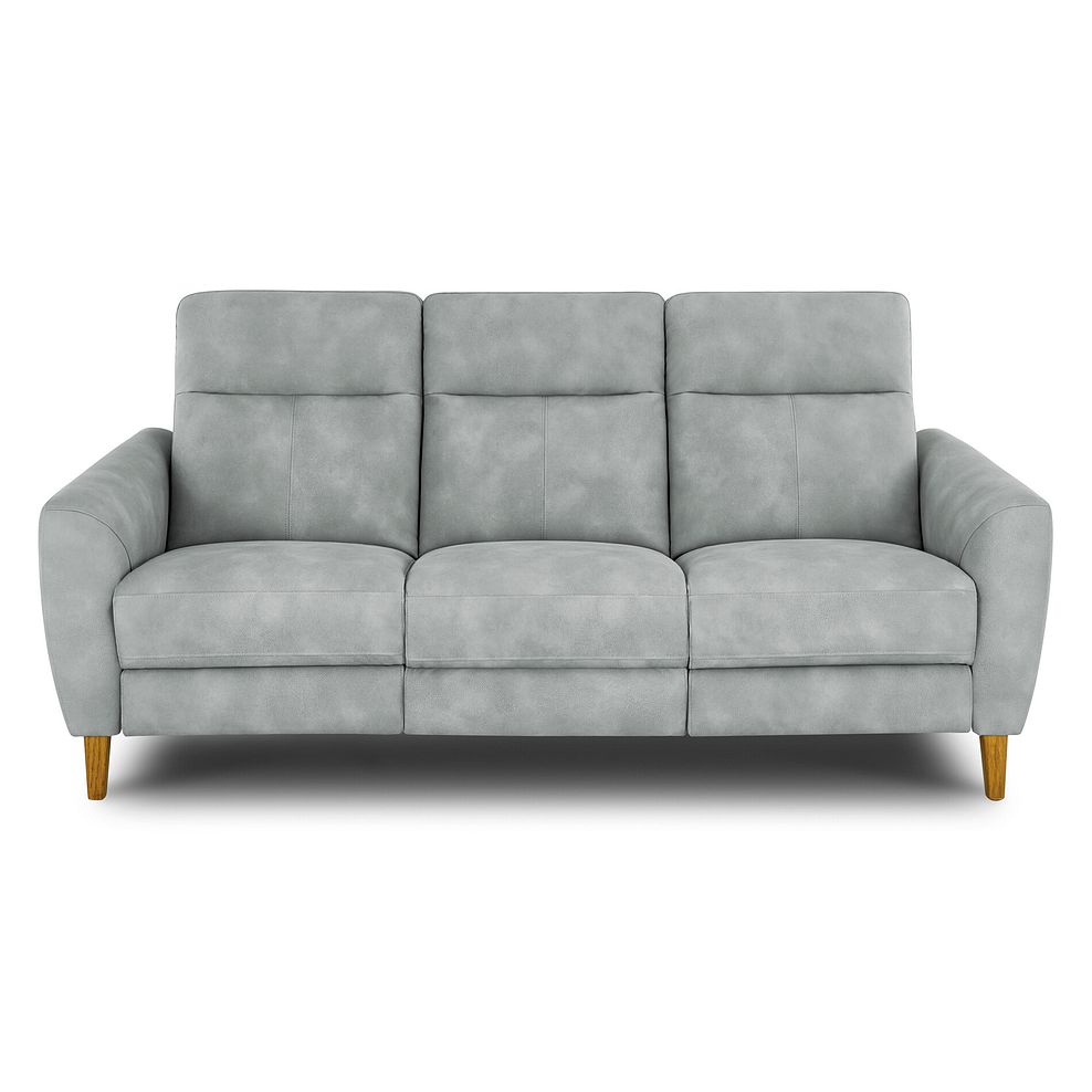 Dylan 3 Seater Sofa in Oxford Silver Fabric 2