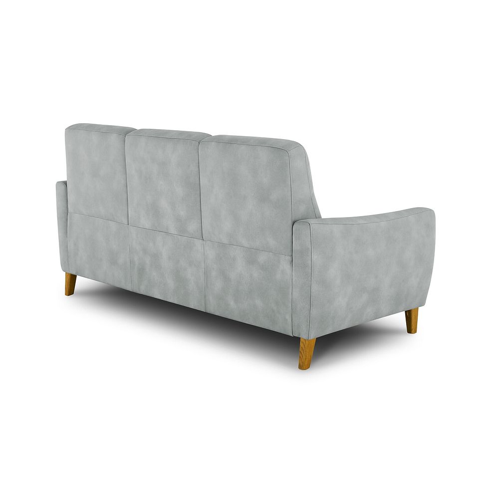 Dylan 3 Seater Sofa in Oxford Silver Fabric 3