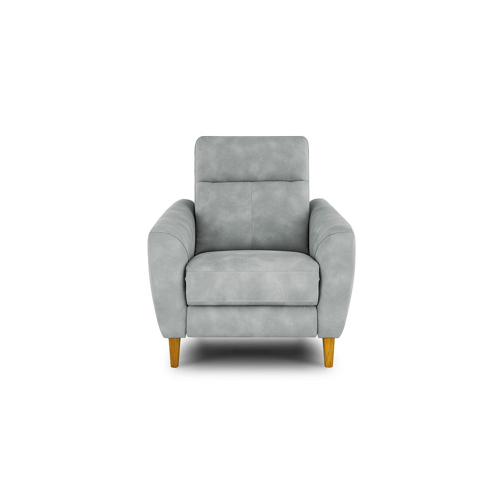 Dylan Armchair in Oxford Silver Fabric 2