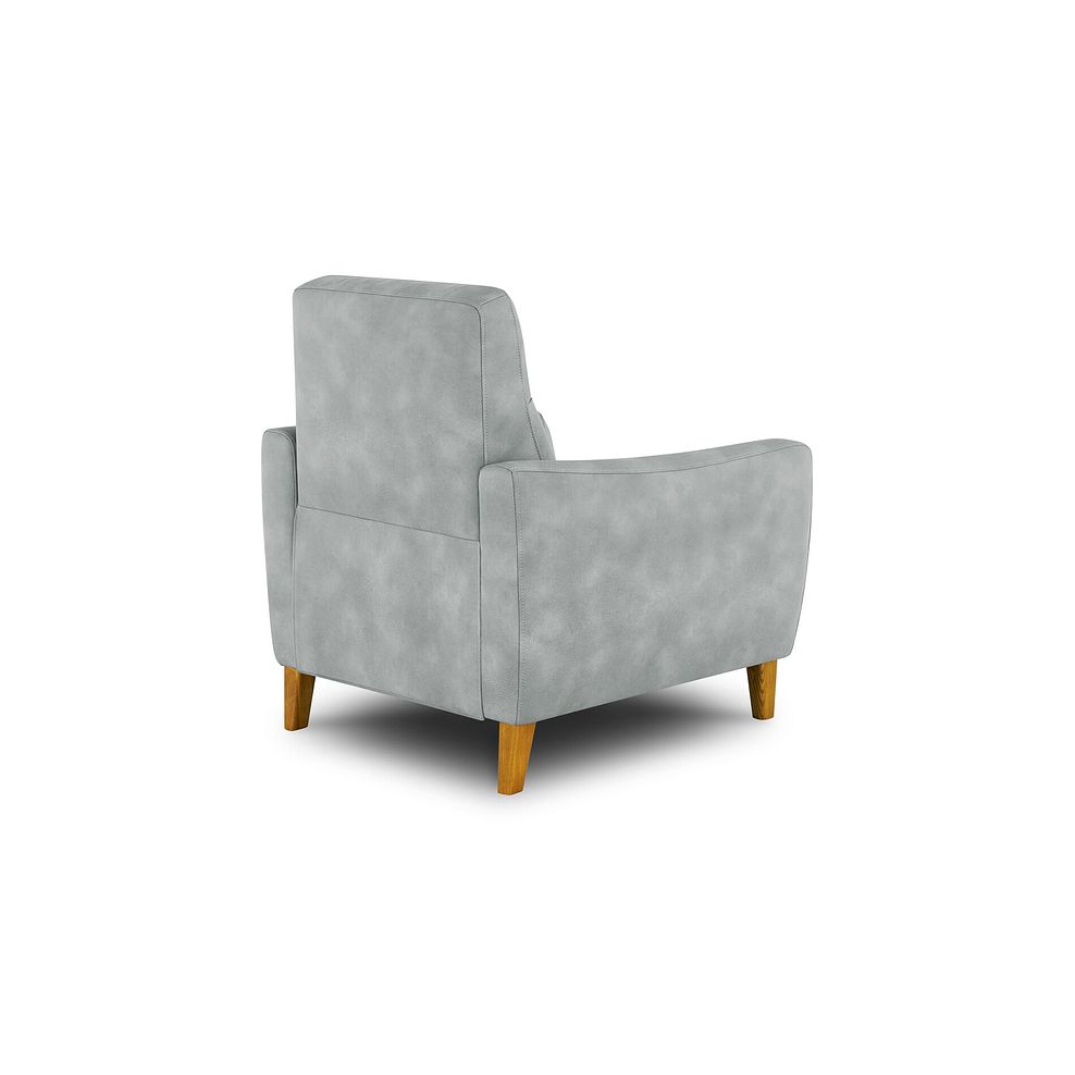 Dylan Armchair in Oxford Silver Fabric 3