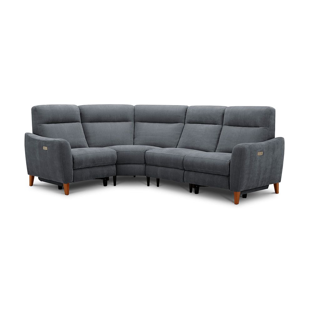 Dylan Right Hand Corner Power Recliner Sofa in Amigo Coal Fabric 2