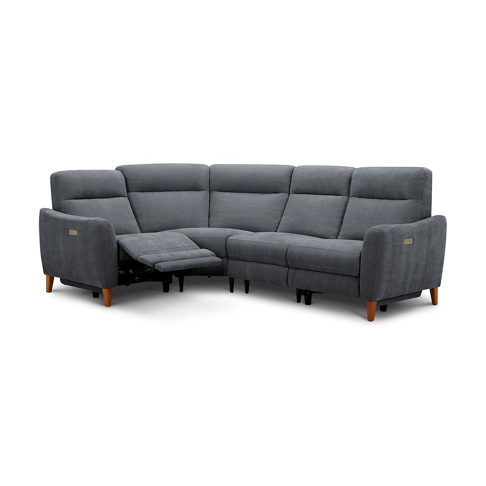 Dylan Right Hand Corner Power Recliner Sofa in Amigo Coal Fabric 3