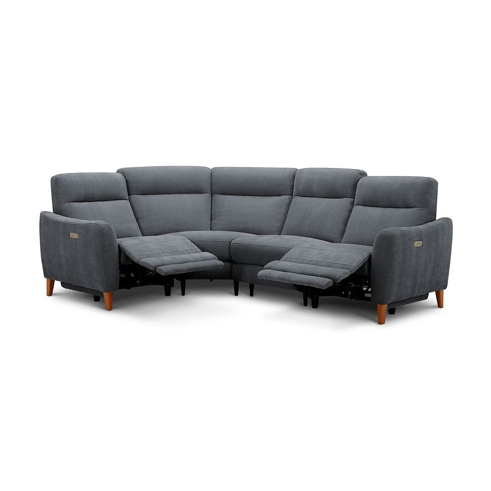 Dylan Right Hand Corner Power Recliner Sofa in Amigo Coal Fabric 4