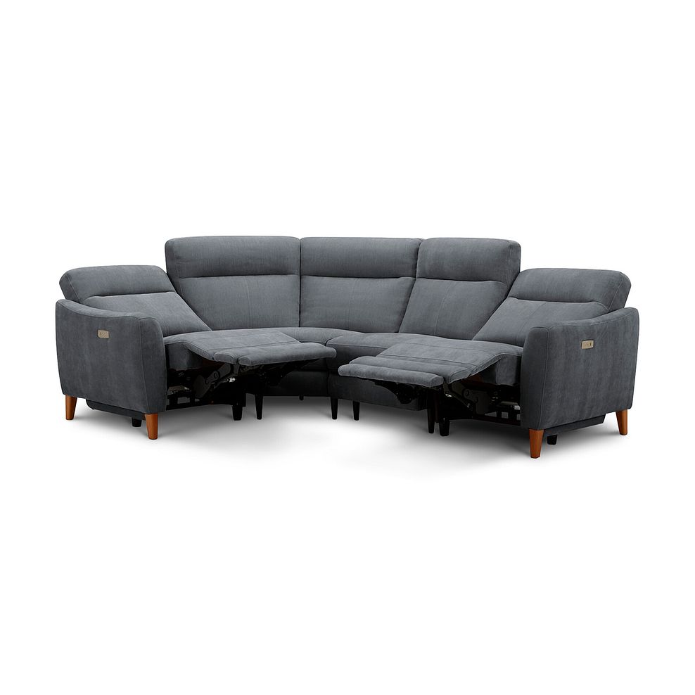 Dylan Right Hand Corner Power Recliner Sofa in Amigo Coal Fabric 5