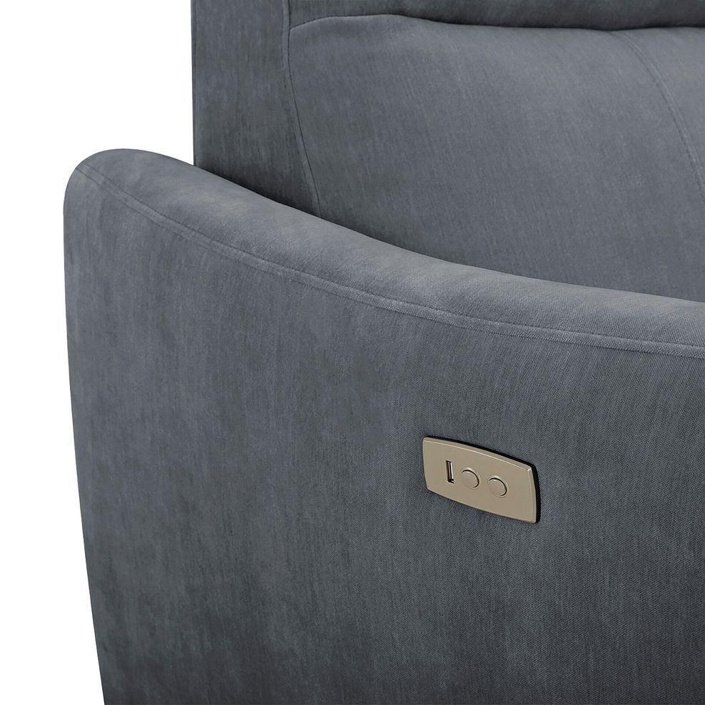 Dylan Right Hand Corner Power Recliner Sofa in Amigo Coal Fabric 13
