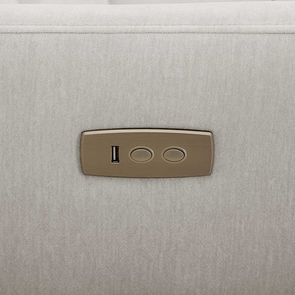 Dylan Right Hand Corner Power Recliner Sofa in Amigo Dove Fabric 10