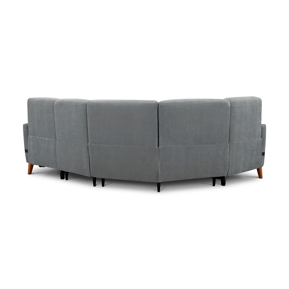 Dylan Right Hand Corner Power Recliner Sofa in Amigo Granite Fabric 8