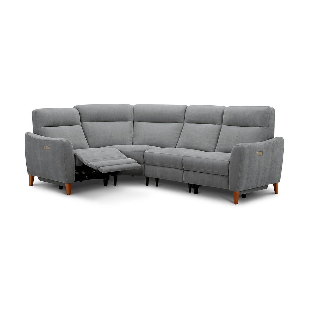 Dylan Right Hand Corner Power Recliner Sofa in Amigo Granite Fabric 3
