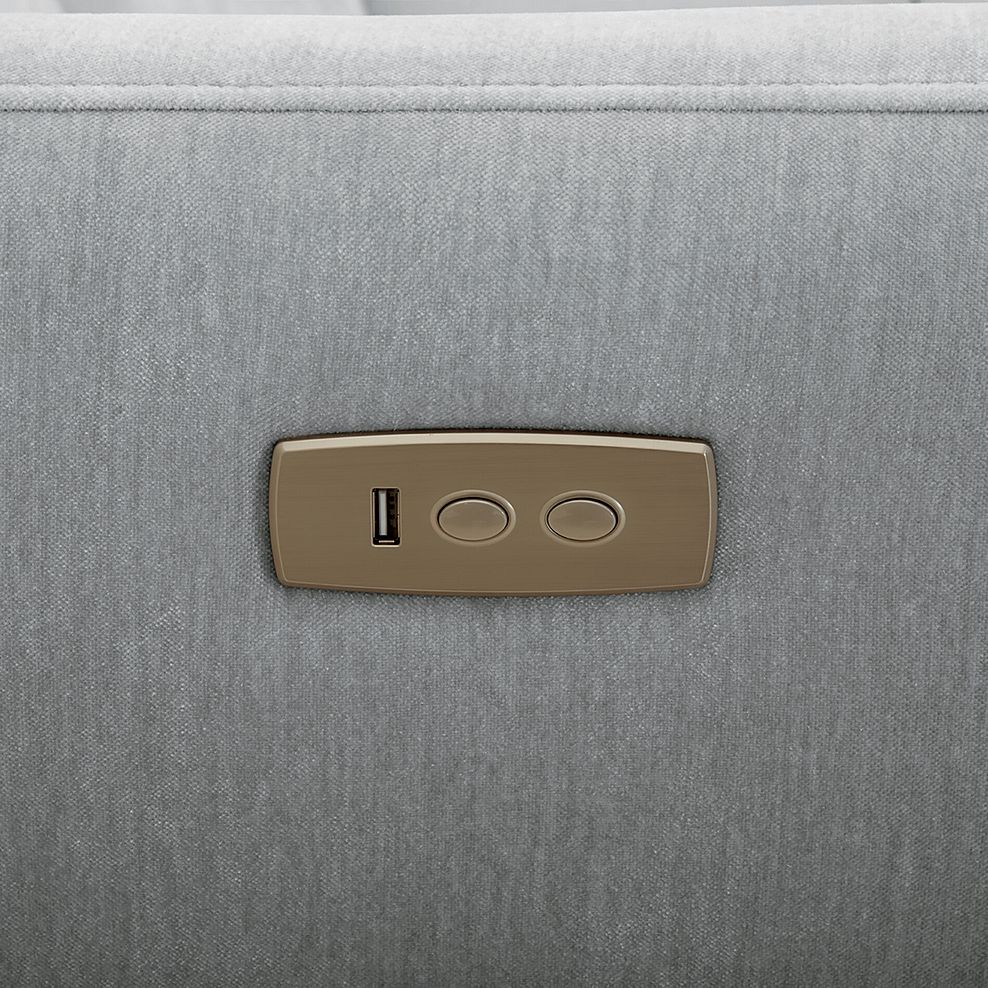 Dylan Right Hand Corner Power Recliner Sofa in Amigo Granite Fabric 10