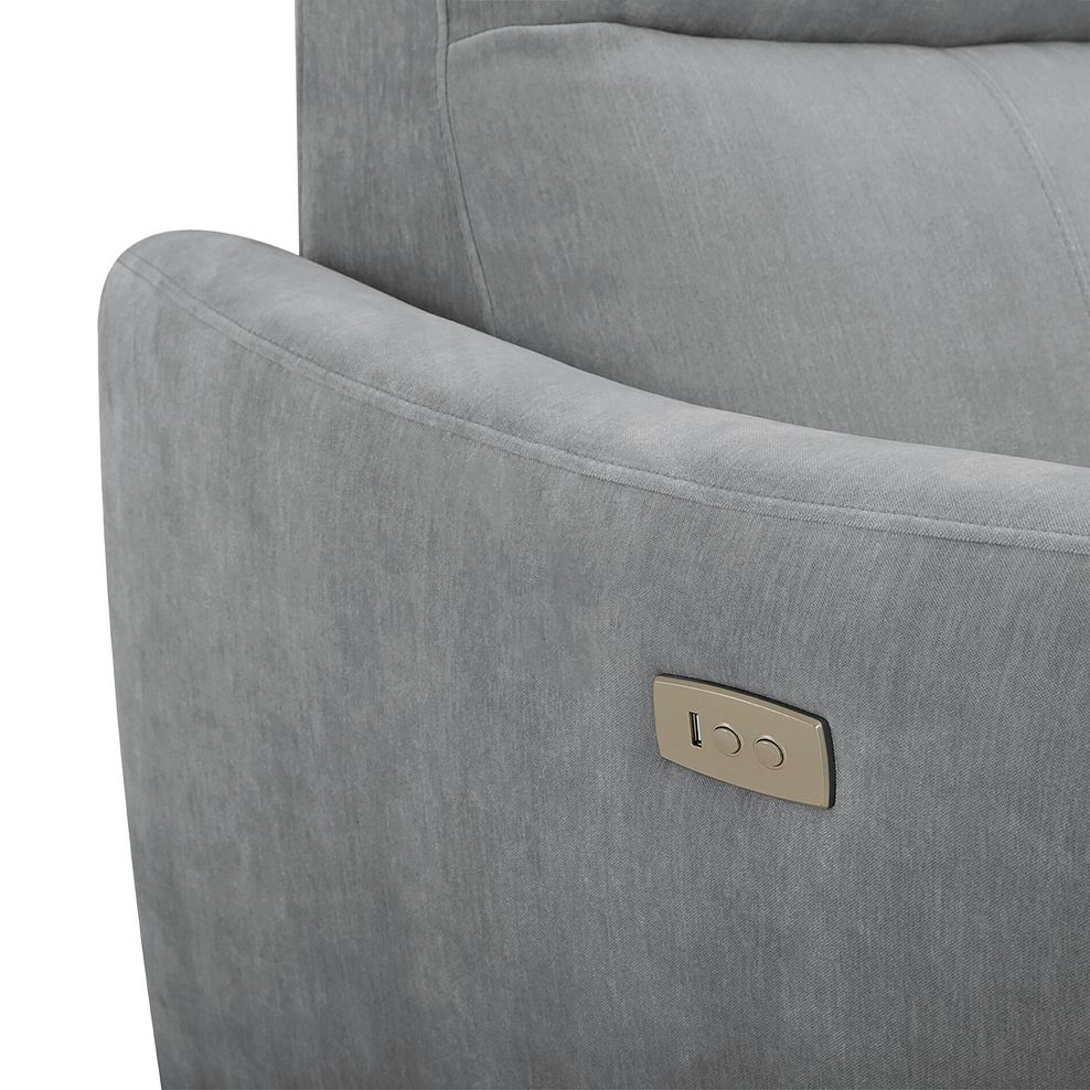 Dylan Right Hand Corner Power Recliner Sofa in Amigo Granite Fabric 13