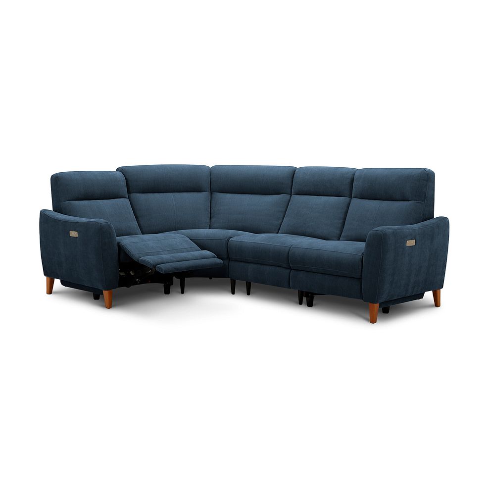 Dylan Right Hand Corner Power Recliner Sofa in Amigo Navy Fabric 3