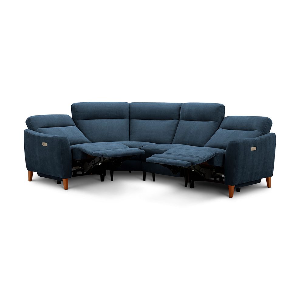 Dylan Right Hand Corner Power Recliner Sofa in Amigo Navy Fabric 5