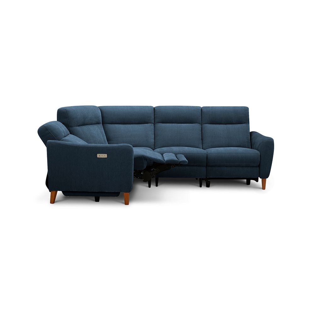 Dylan Right Hand Corner Power Recliner Sofa in Amigo Navy Fabric 7