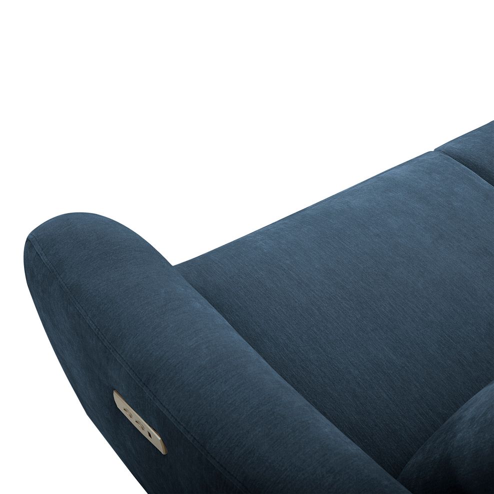 Dylan Right Hand Corner Power Recliner Sofa in Amigo Navy Fabric 12