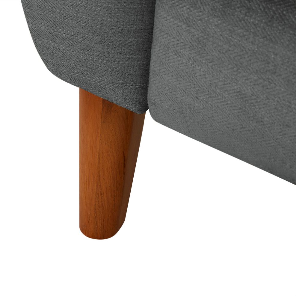 Dylan Right Hand Corner Power Recliner Sofa in Darwin Charcoal Fabric 9