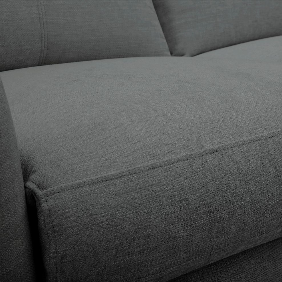 Dylan Right Hand Corner Power Recliner Sofa in Darwin Charcoal Fabric 14