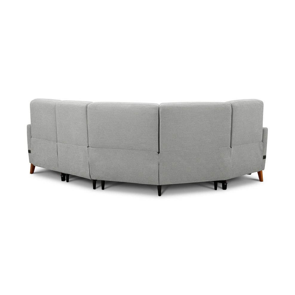 Dylan Right Hand Corner Power Recliner Sofa in Darwin Silver Fabric 8