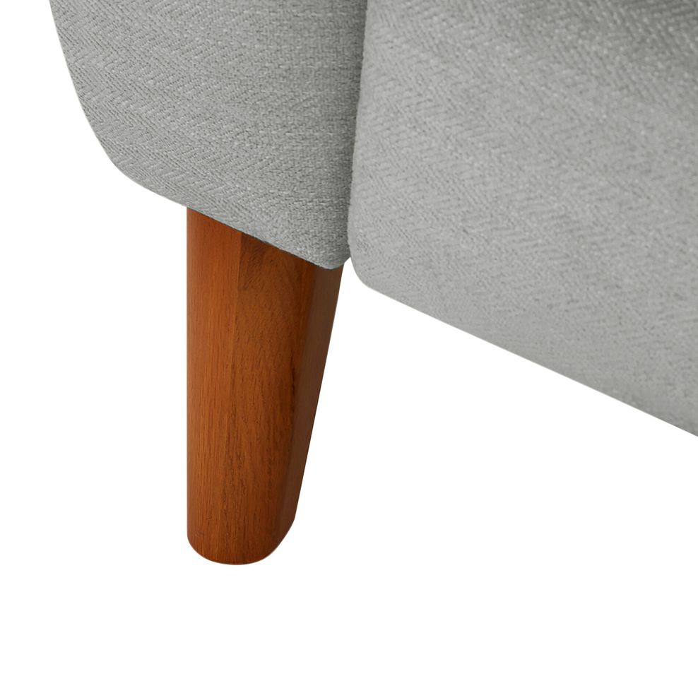 Dylan Right Hand Corner Power Recliner Sofa in Darwin Silver Fabric 9