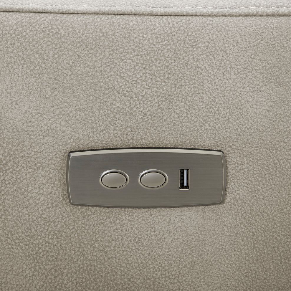 Dylan Right Hand Corner Power Recliner Sofa in Oxford Beige Fabric 11