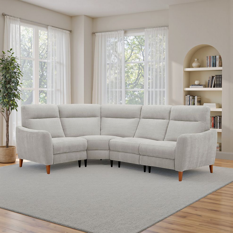 Dylan Right Hand Corner Sofa in Amigo Dove Fabric 1