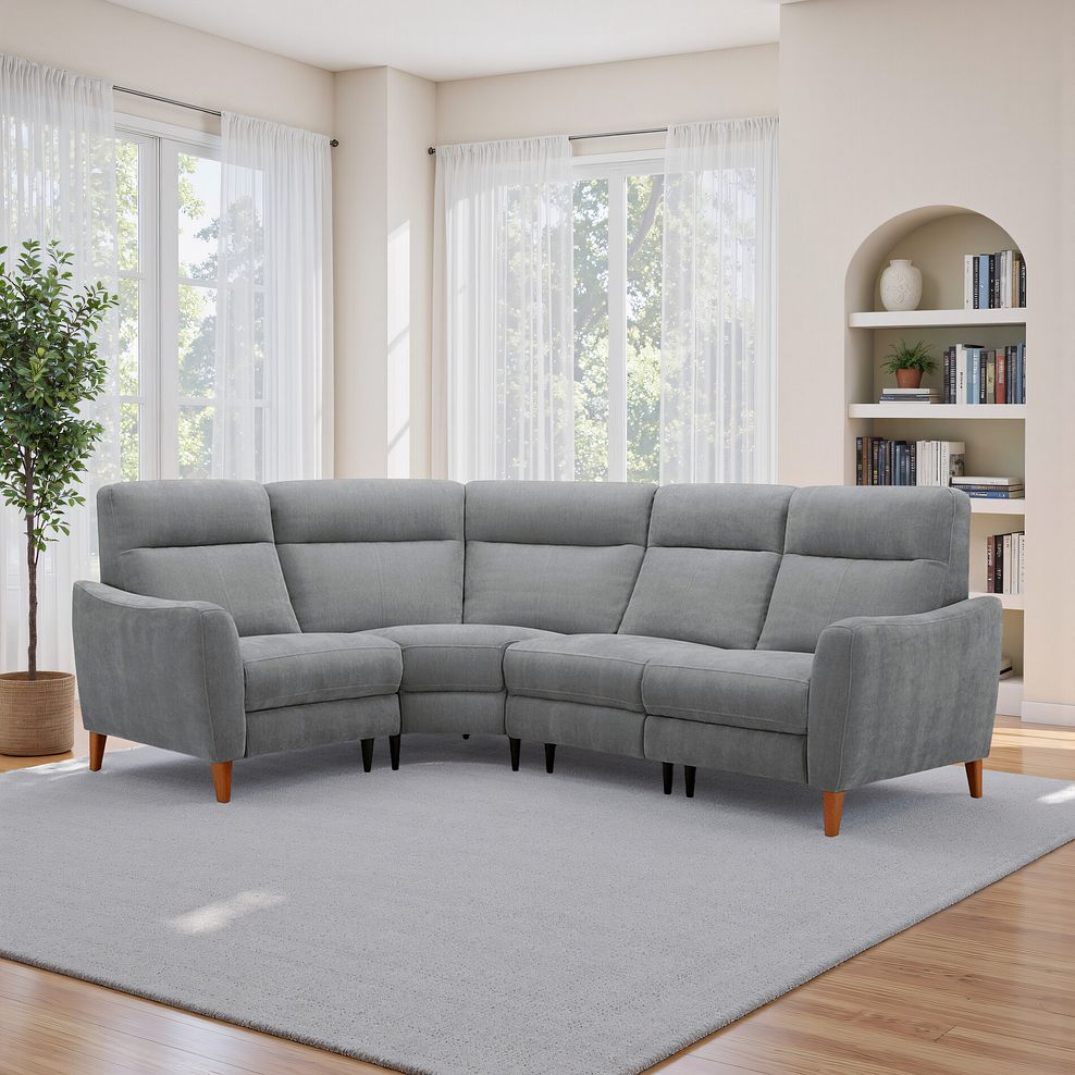 Dylan Right Hand Corner Sofa in Amigo Granite Fabric 1