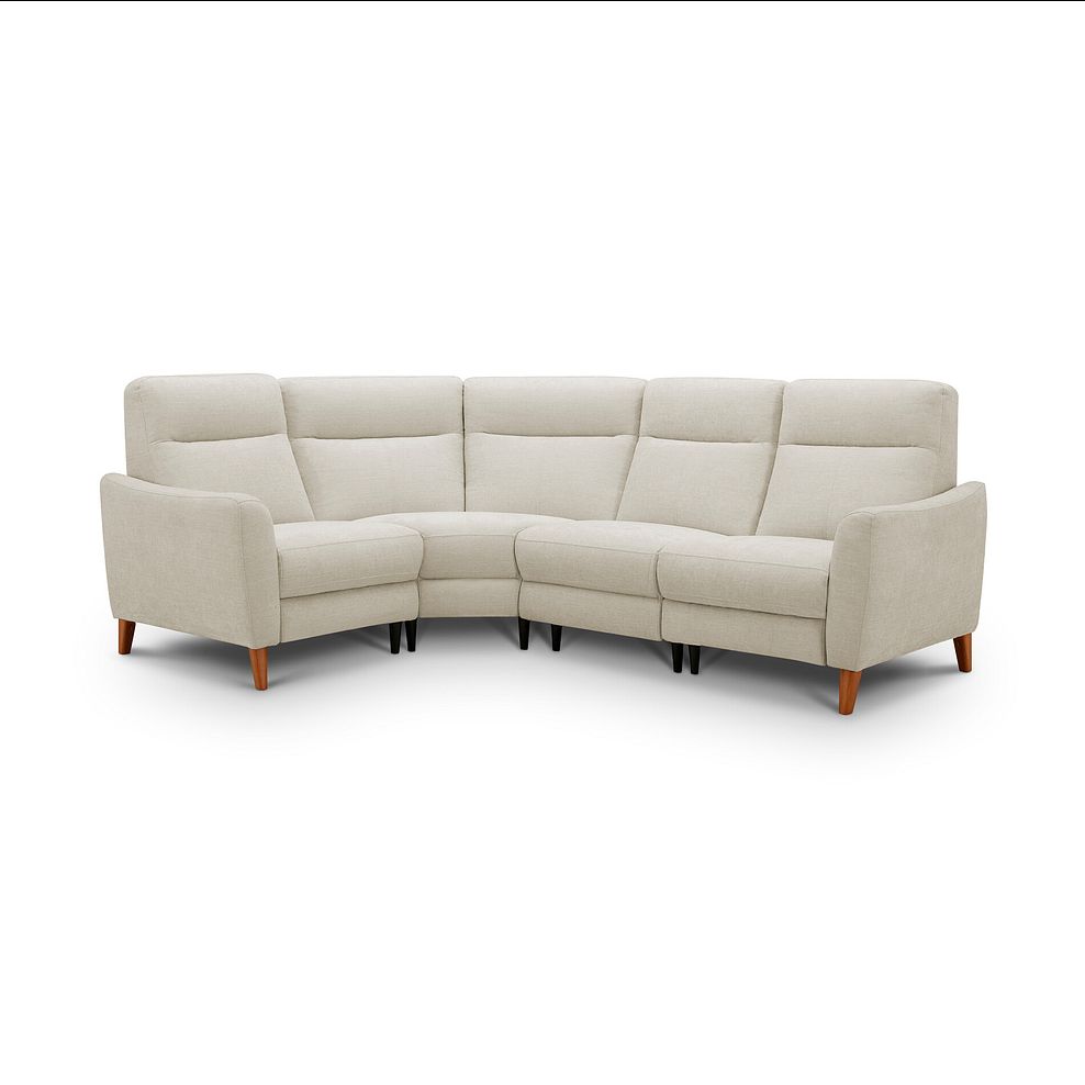 Dylan Right Hand Corner Sofa in Darwin Ivory Fabric 2