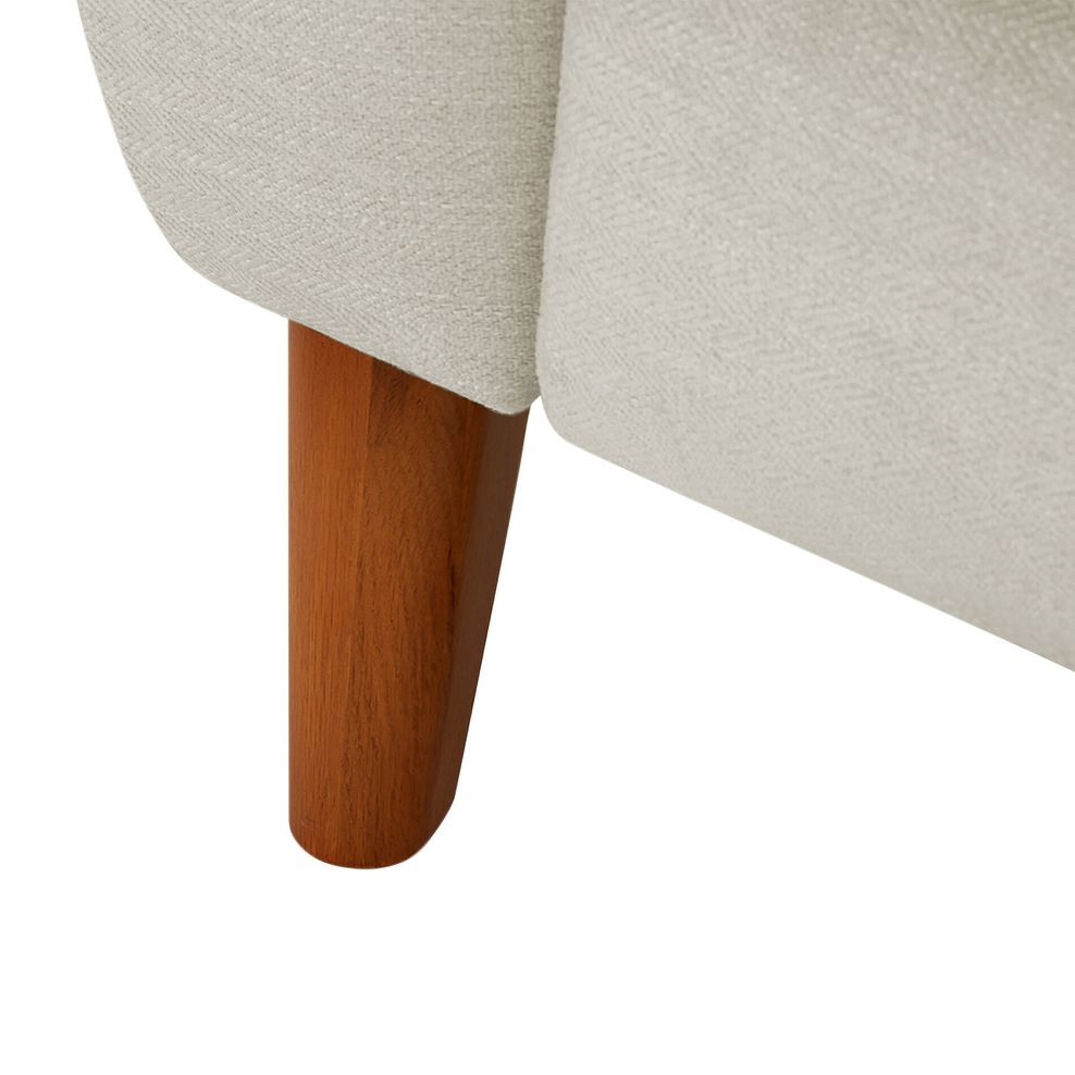 Dylan Right Hand Corner Sofa in Darwin Ivory Fabric 5