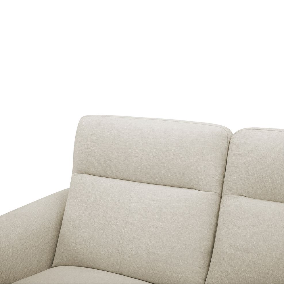 Dylan Right Hand Corner Sofa in Darwin Ivory Fabric 6