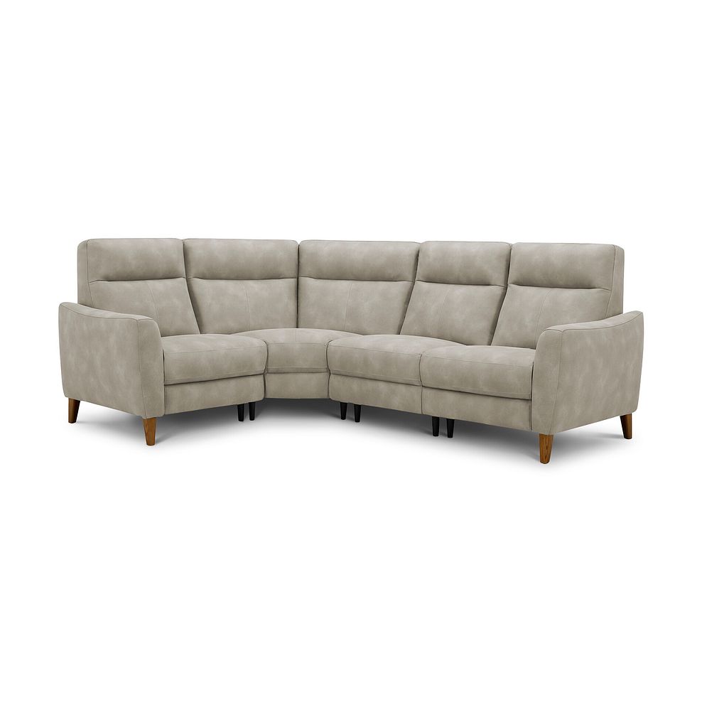 Dylan Right Hand Corner Sofa in Oxford Beige Fabric 1